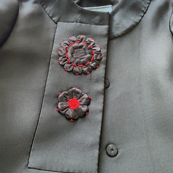 Prada Silky Coat with Flowers - Picture 2 of 8